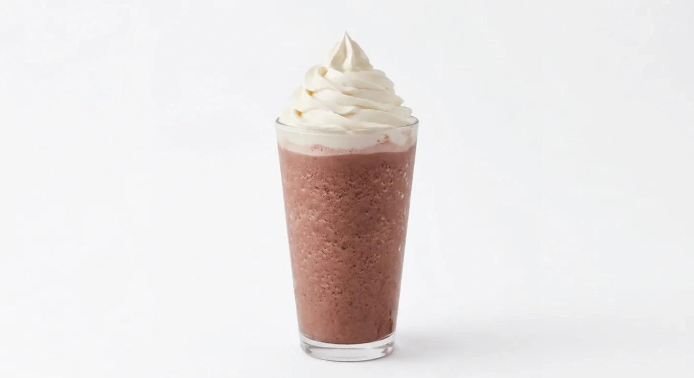 Starbucks US Horchata Frappuccino (Grande), blended coffee drink topped with whipped cream in a clear glass, nutrition and calories