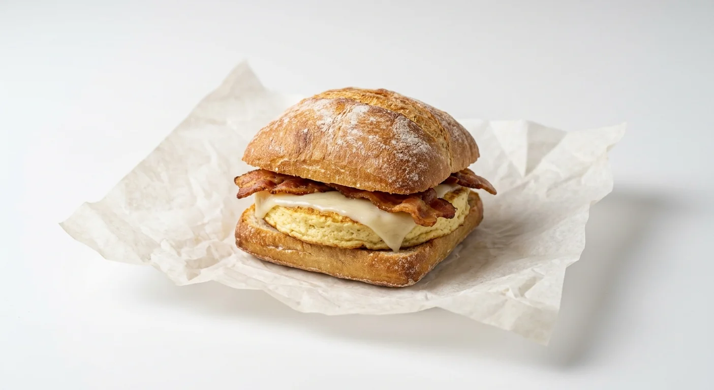 Starbucks US Bacon, Gouda & Egg Sandwich, artisan roll with egg frittata, bacon and melted gouda, nutrition and calories