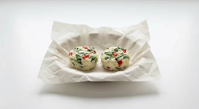 Starbucks US Egg White & Roasted Red Pepper Egg Bites, two egg white bites with spinach and roasted red pepper, nutrition and calories
