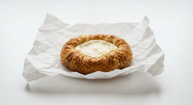 Starbucks US Cheese Danish, round flaky pastry with a creamy cheese centre, nutrition and calories