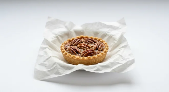 Starbucks US Pecan Mini Pie, mini pecan pie with glossy pecan halves, nutrition and calories