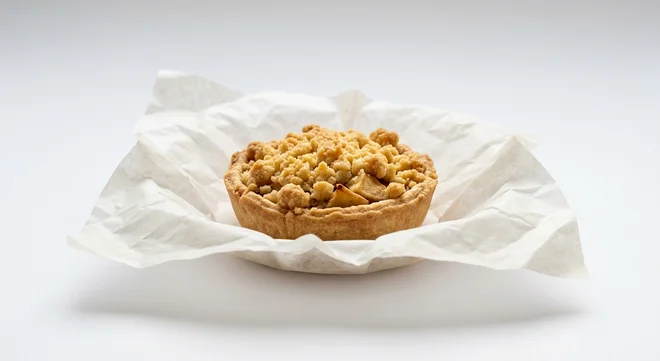 Starbucks US Apple Crumble Mini Pie, mini apple pie with a golden crumble top, nutrition and calories