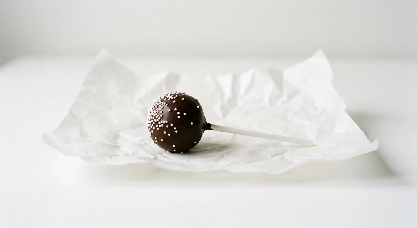 Starbucks US Chocolate Cake Pop, chocolate cake pop with white sprinkles, nutrition and calories
