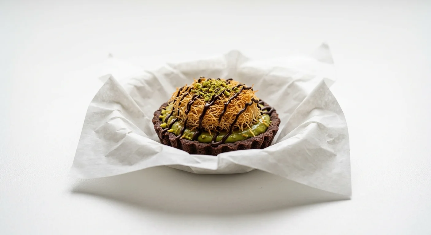 Starbucks US Dubai Chocolate Bite, small chocolate tart with pistachio kataifi filling, nutrition and calories