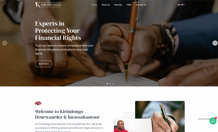 KIRINDONGO DEURWAARDER - Curaçao. Responsive design with a user-friendly experience.