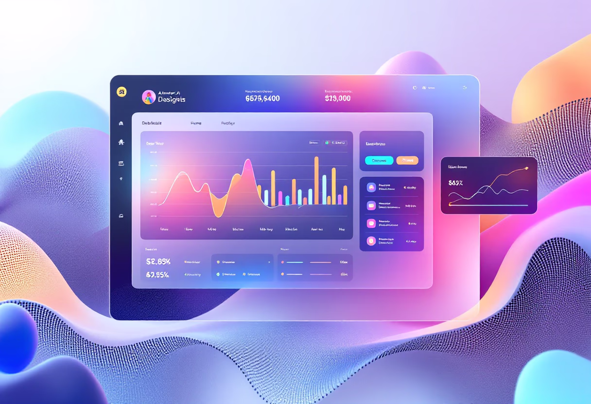 [interface] image of a dashboard interface alone (for an ai marketing tech company)