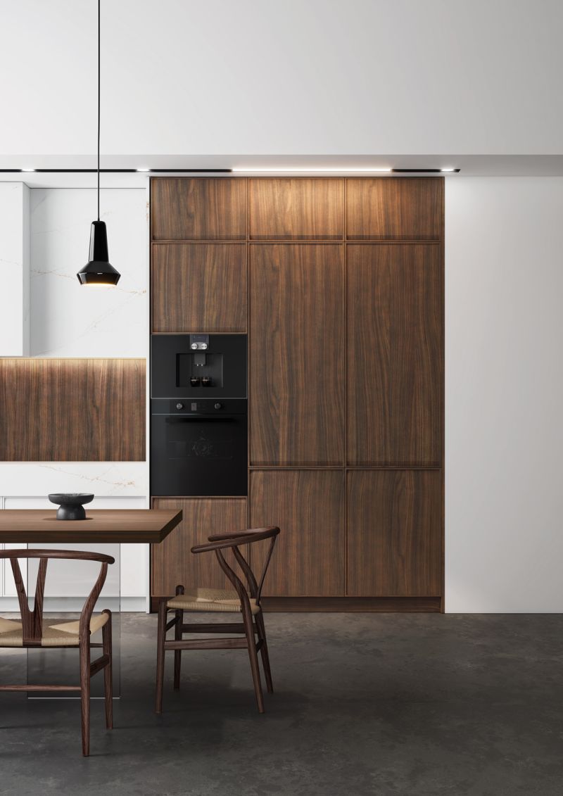 Une cuisine pensée comme un véritable projet d'architecture d'intérieur.