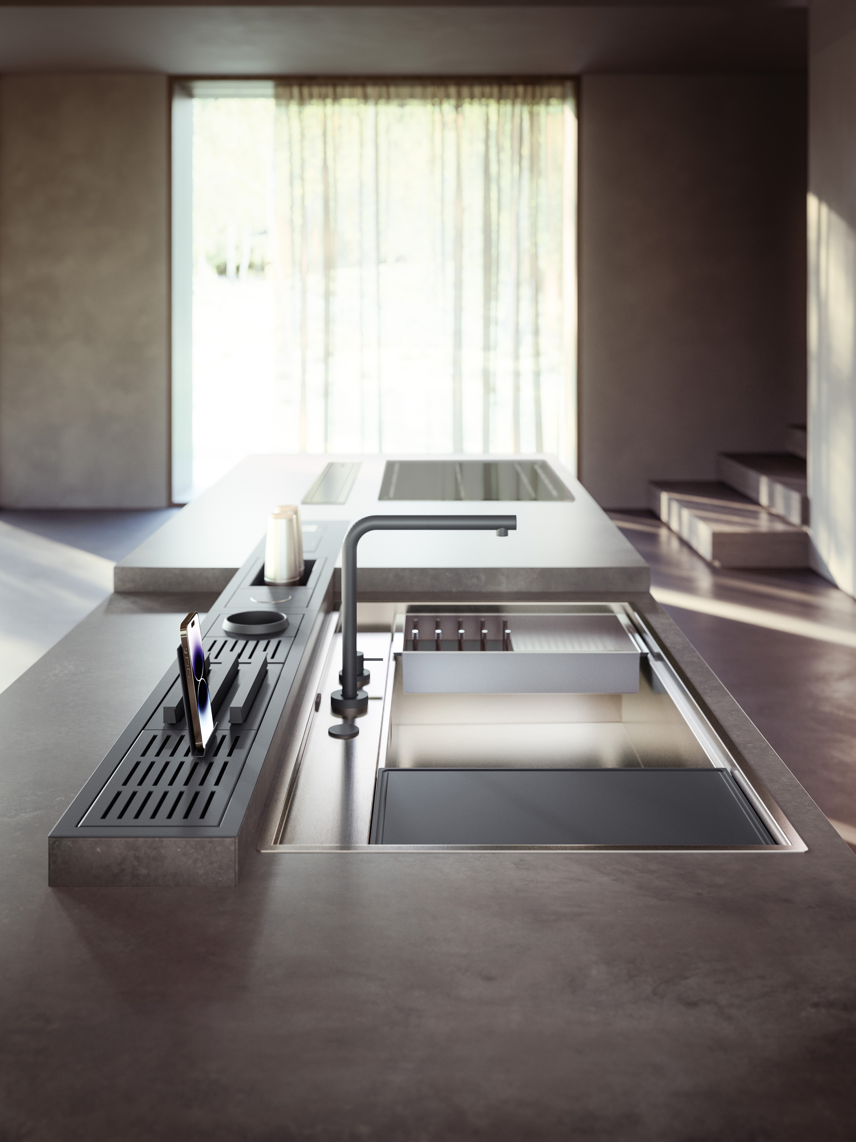 Une cuisine pensée comme une pièce d'architecture intérieure