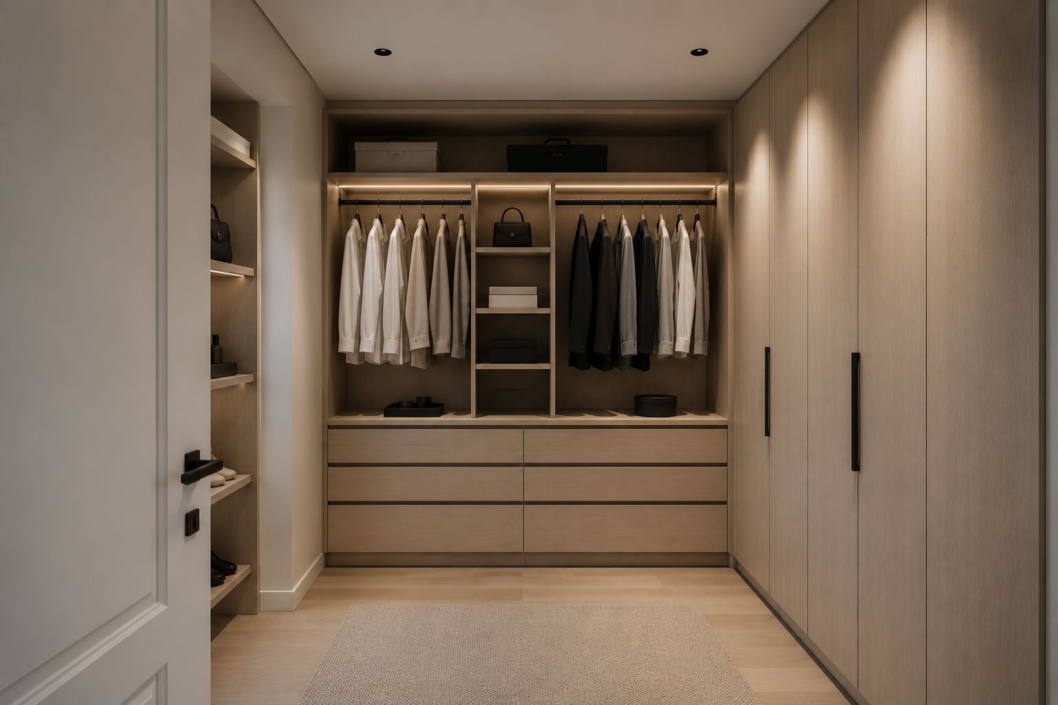 Dressing sur mesure à Cannes : aménagement haut de gamme personnalisé
