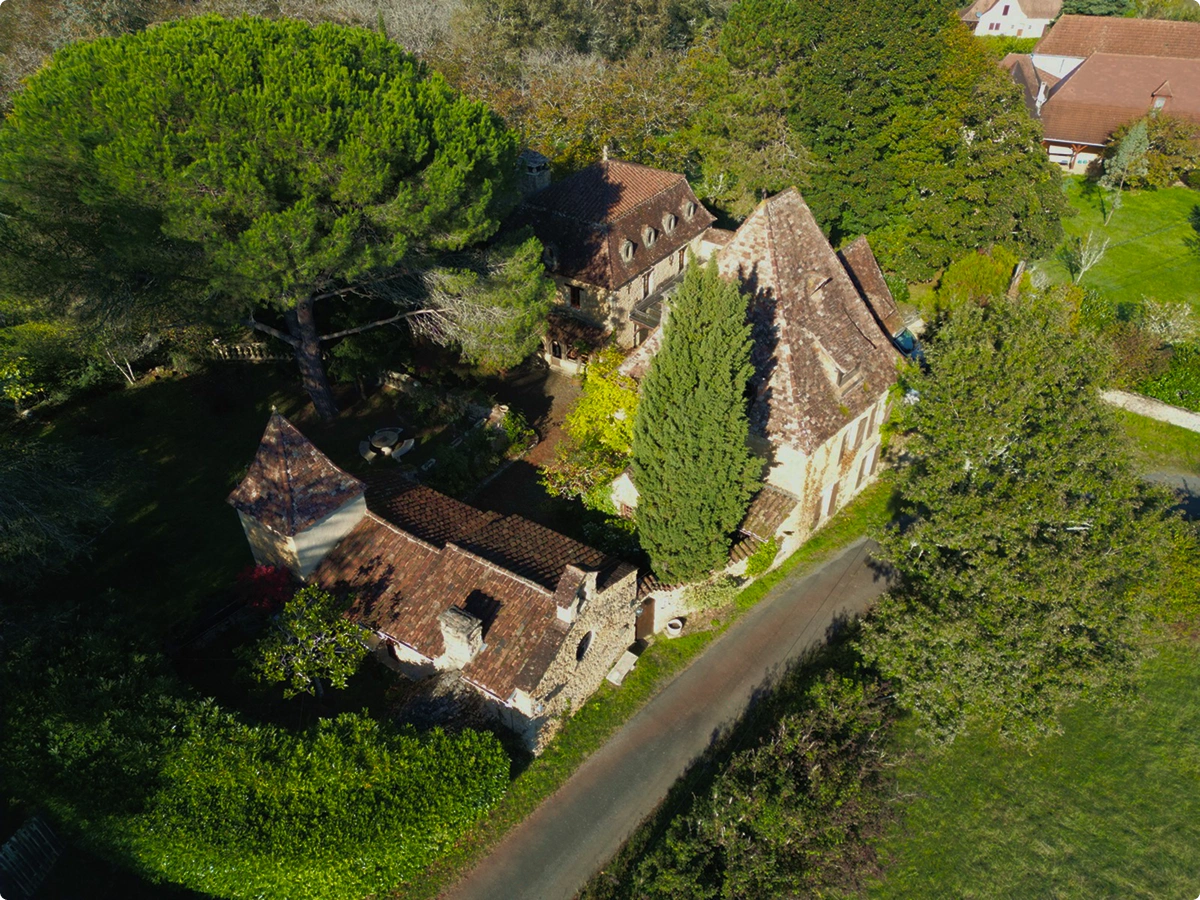 Photo aérienne du Jardin Chuchotant