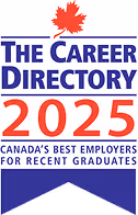 The Career Directory 2025 cover with a red maple leaf and text highlighting Canada's best employers for recent graduates.