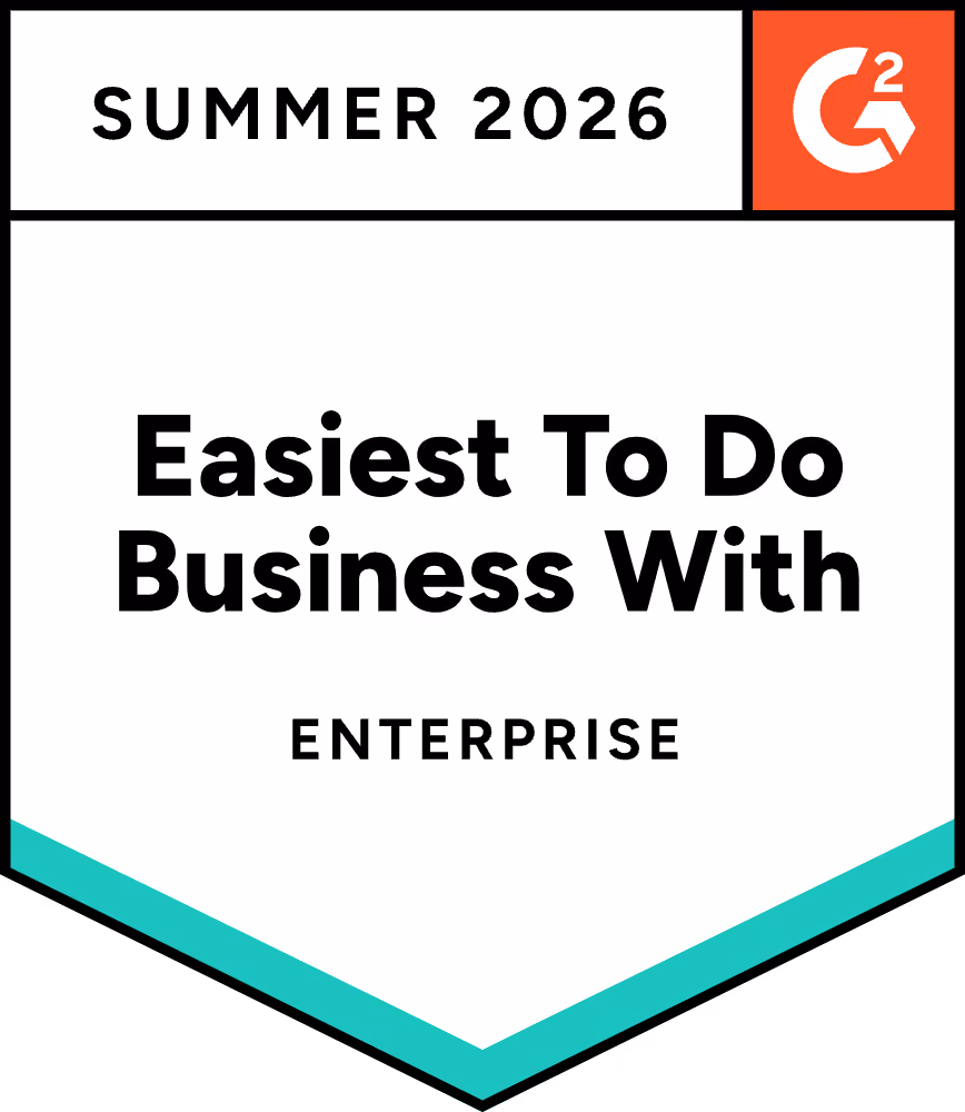 G2 Winter 2026 badge with the title Most Implementable.