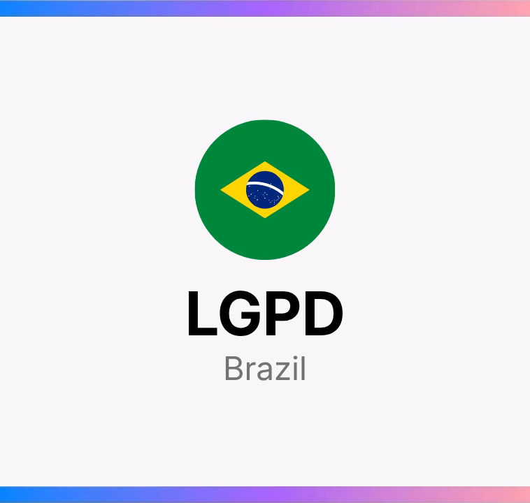 LGPD + Brazil flag.