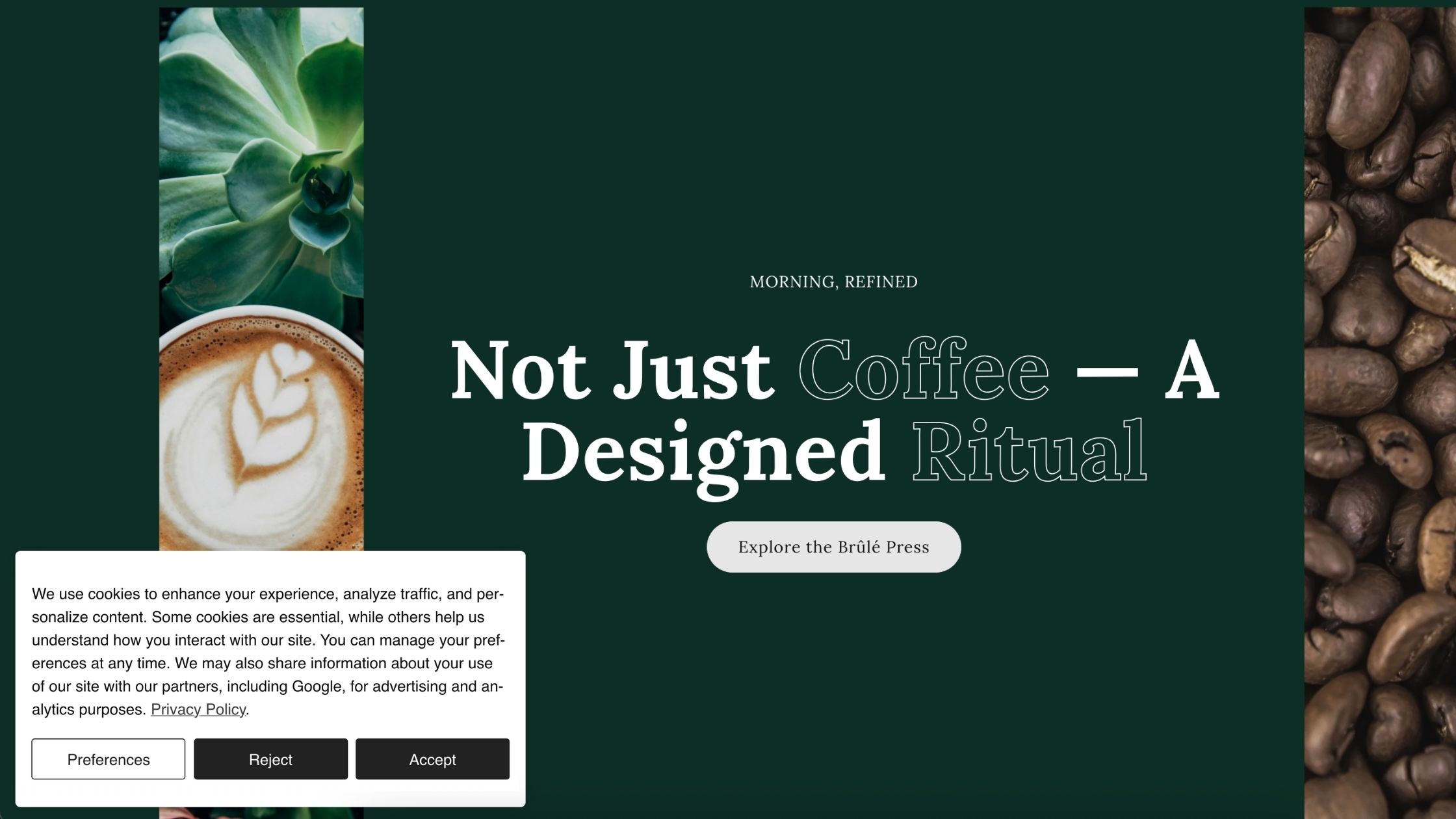 Default banner layout