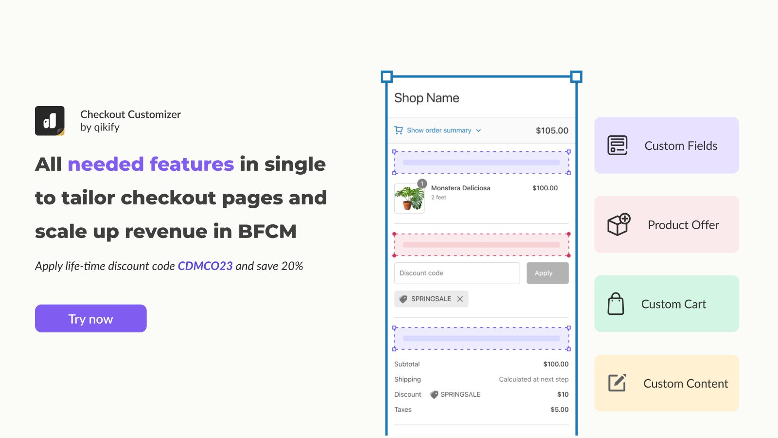 qikify Checkout Customizer
