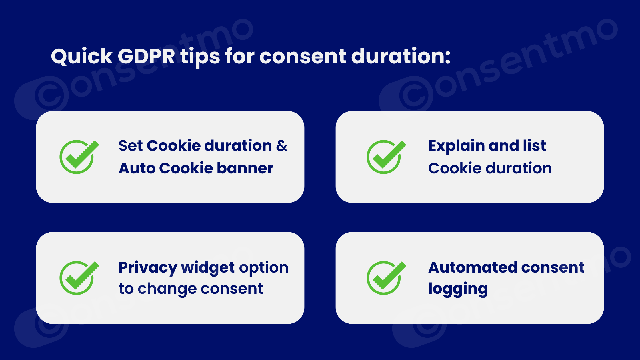 Quick GDPR tips for consent duration.