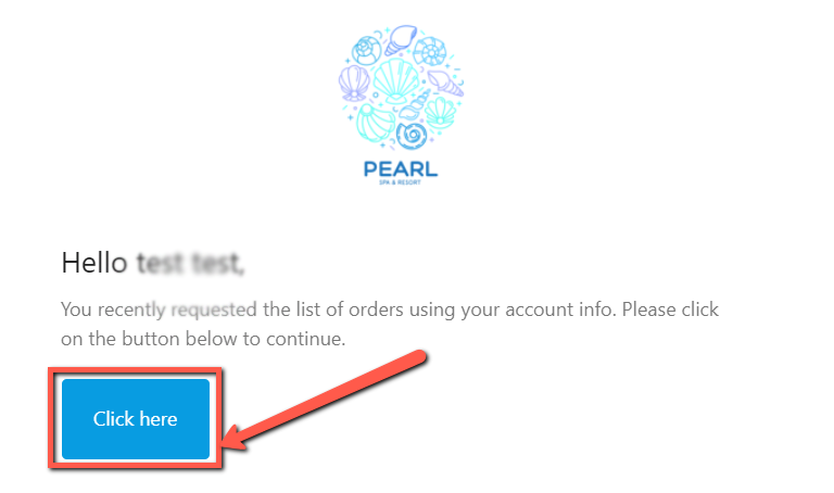 Email for the requested order details