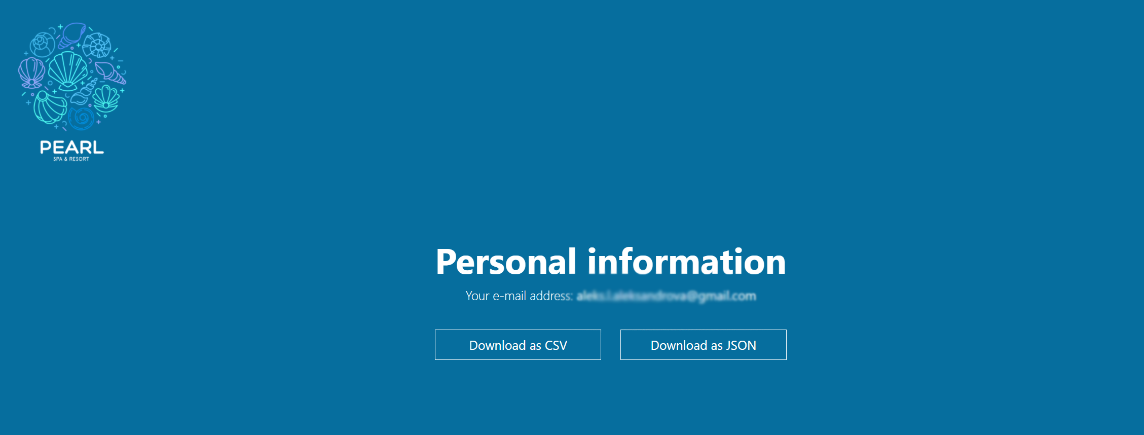 The page from where you can download the requested informaiton