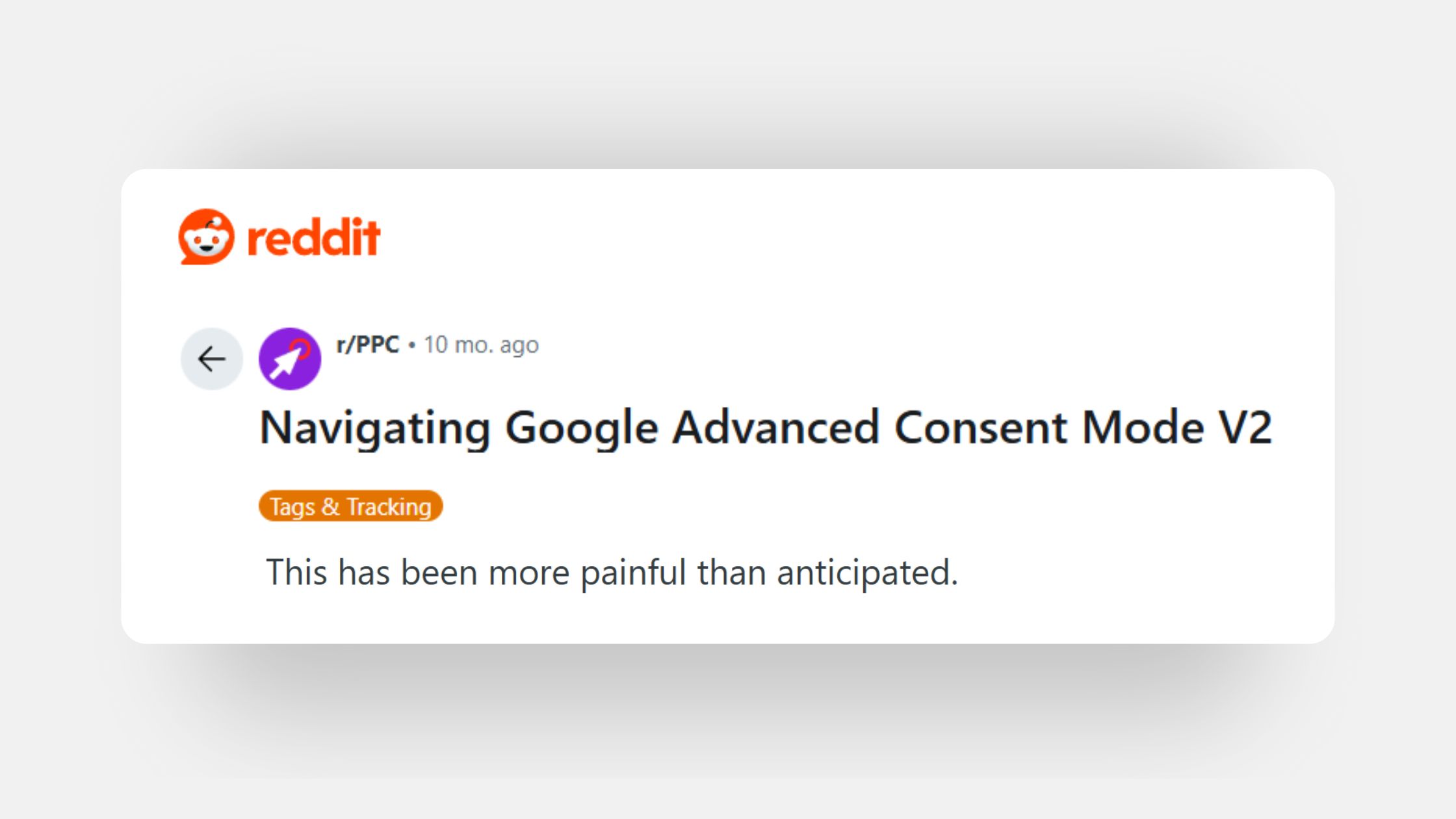 Screenshot from Reddit.