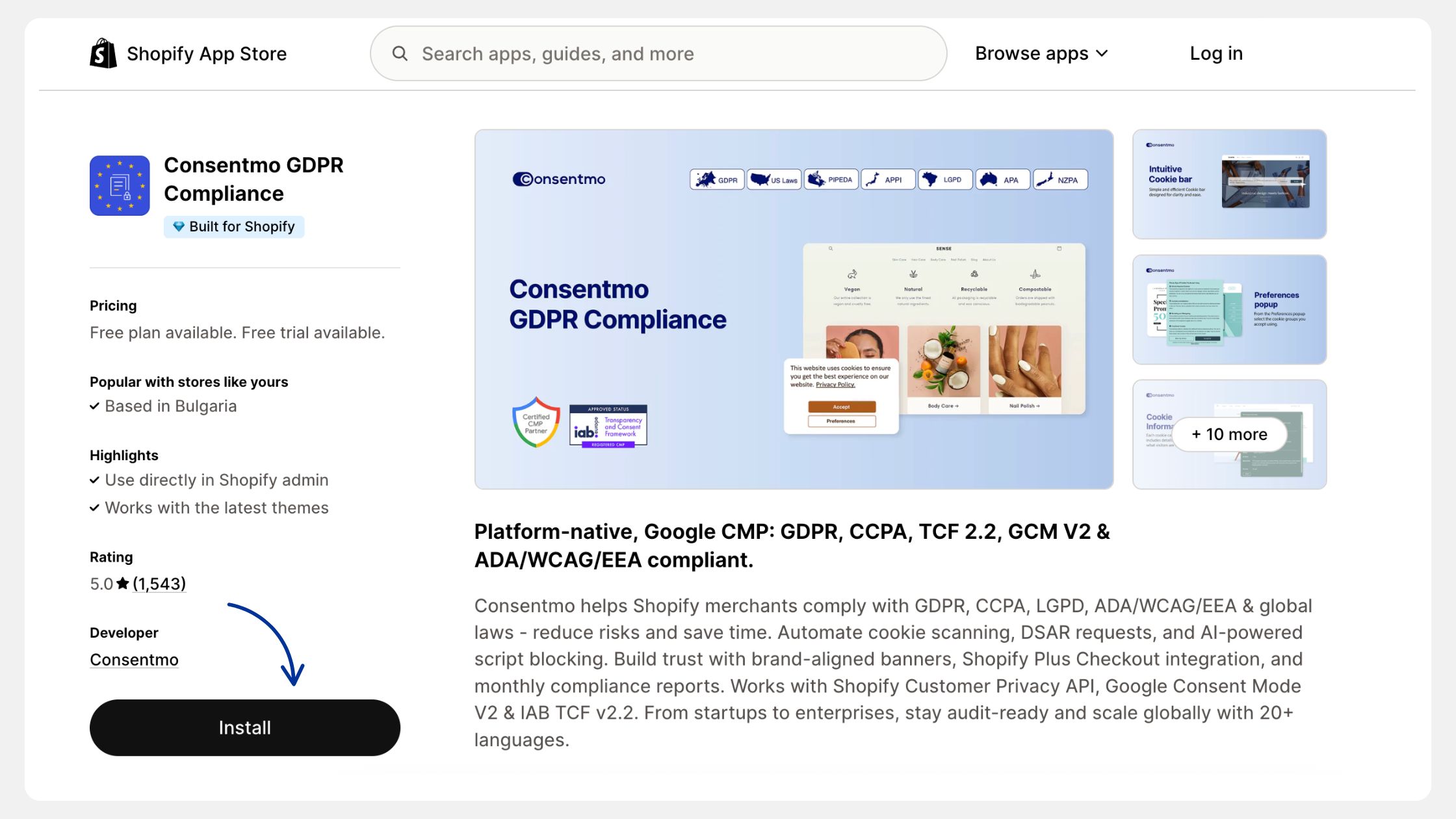 Install The Consentmo Compliance App