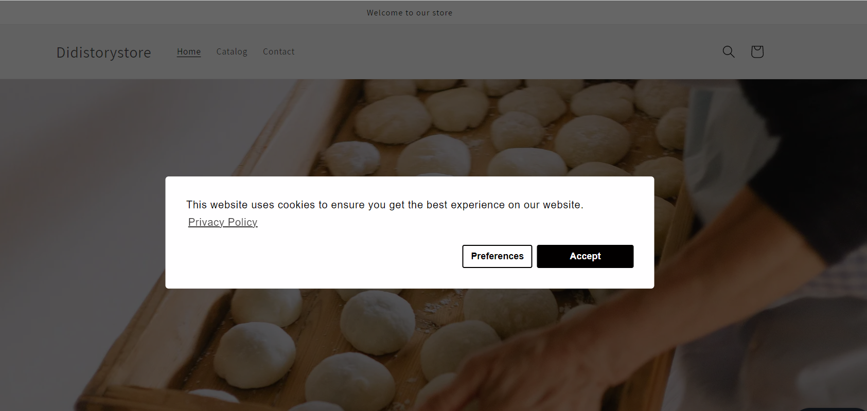 Cookie consent banner