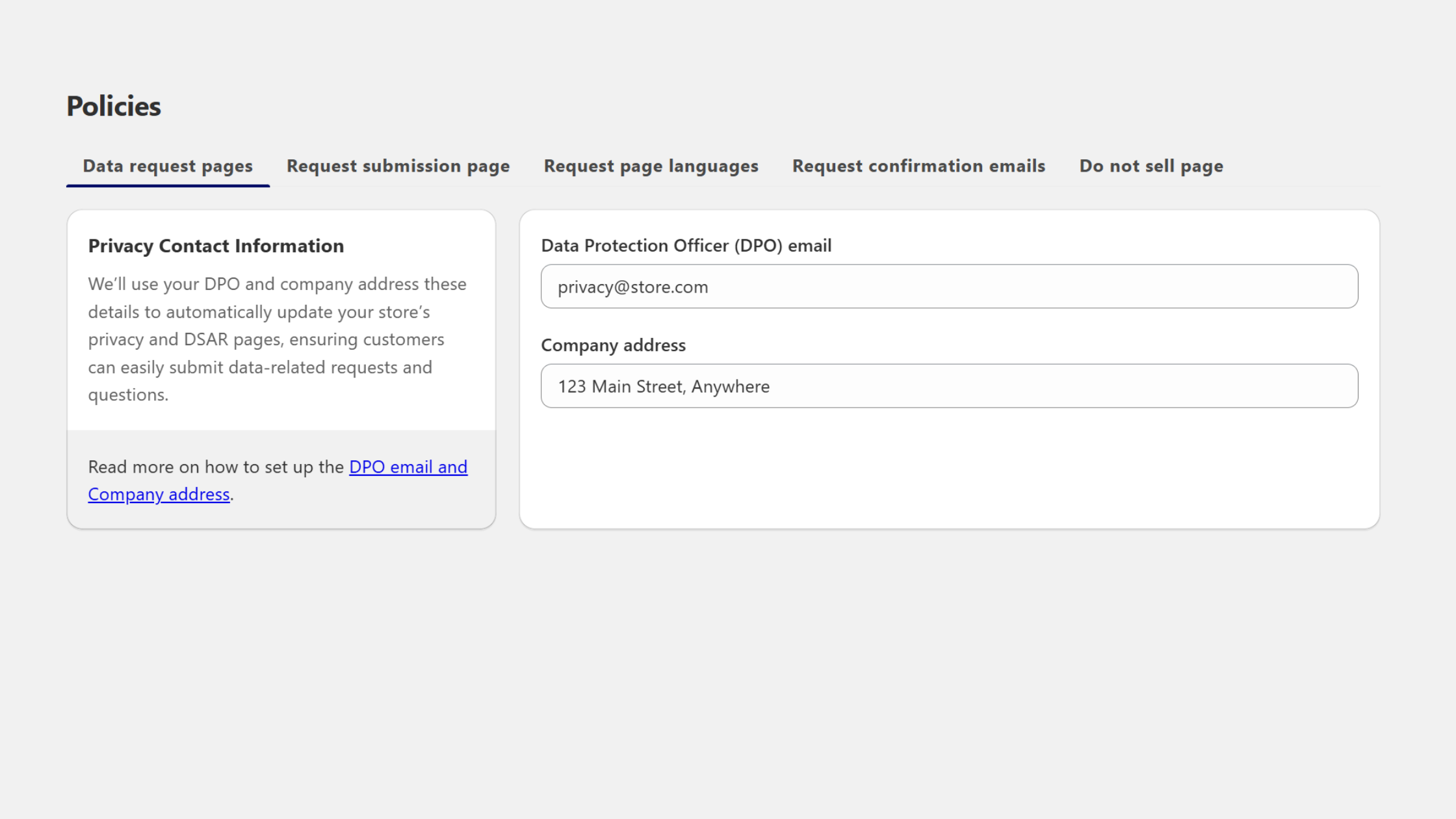 ⚙️ Visit Policies > DSAR Pages and keep compliance running smoothly on autopilot.