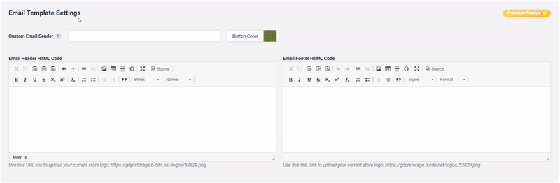 Modifying the Email Template in Consentmo