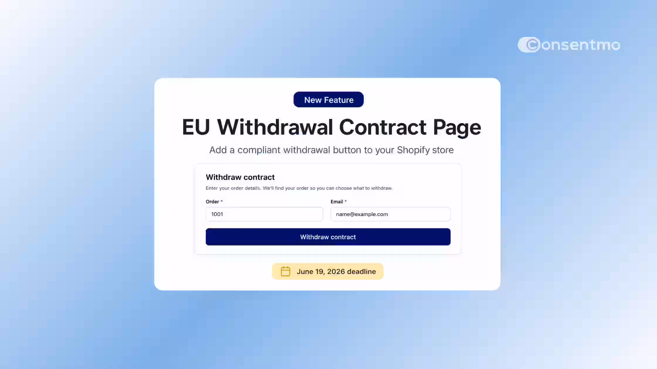EU Withdrawal Page And Button: What It Is and How to Enable It With Consentmo