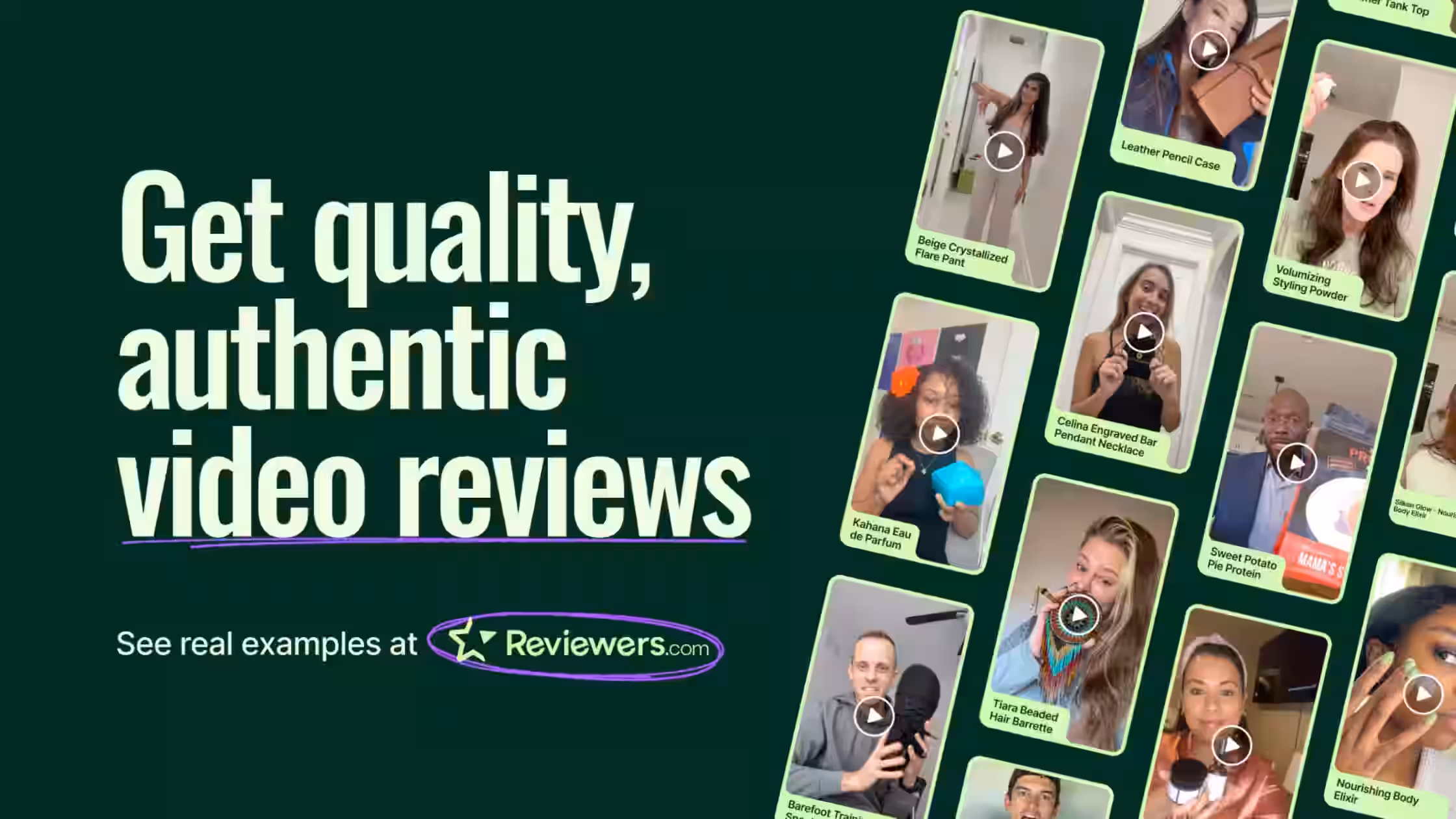 Reviewers.com video review platform showcasing authentic customer product videos.