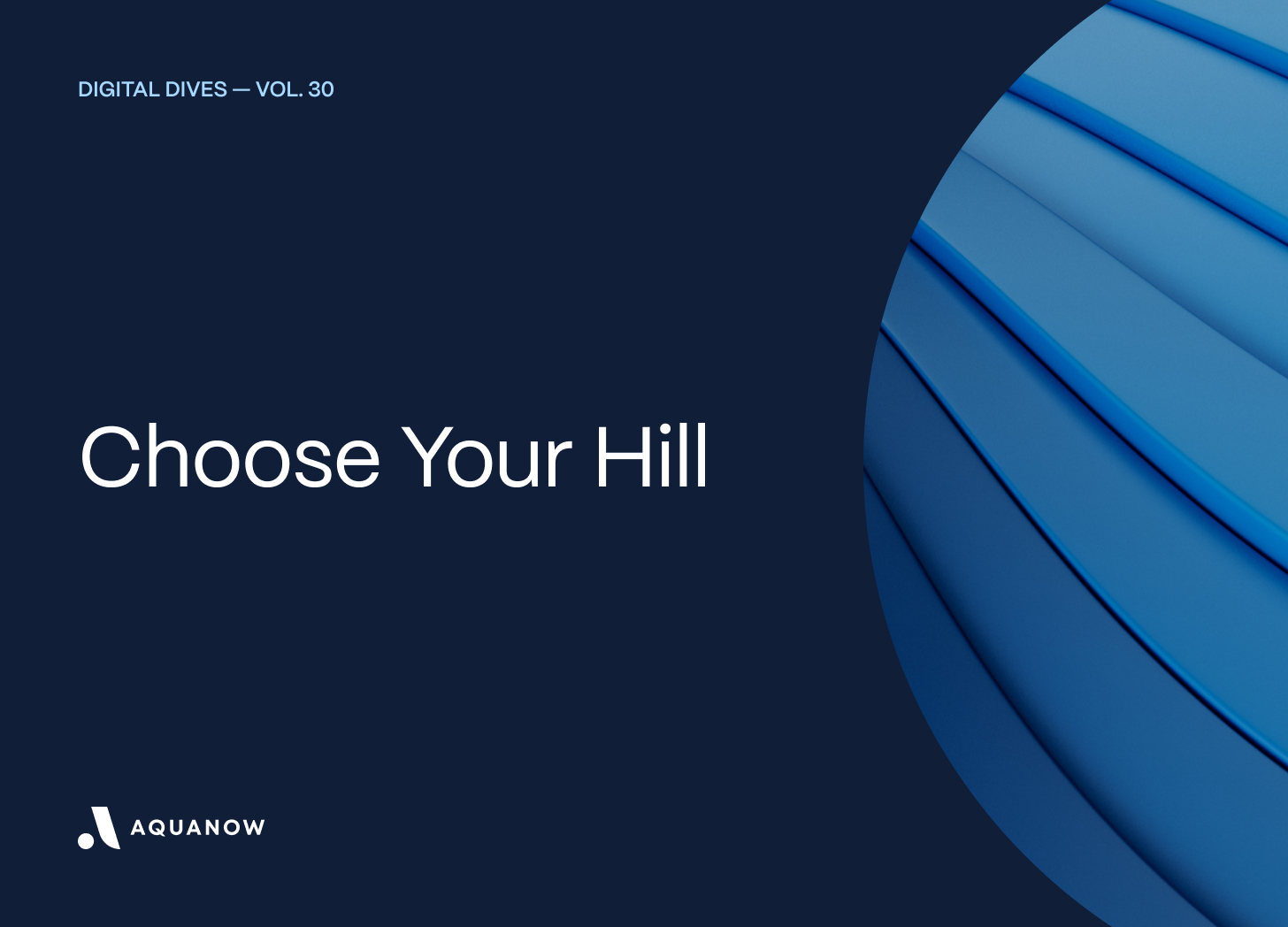 Choose Your Hill  — Digital Dives Vol. 30