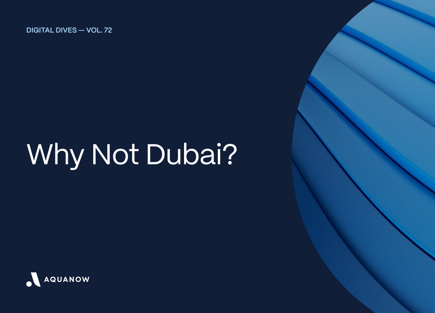 Why Not Dubai? — Digital Dives  Vol. 72