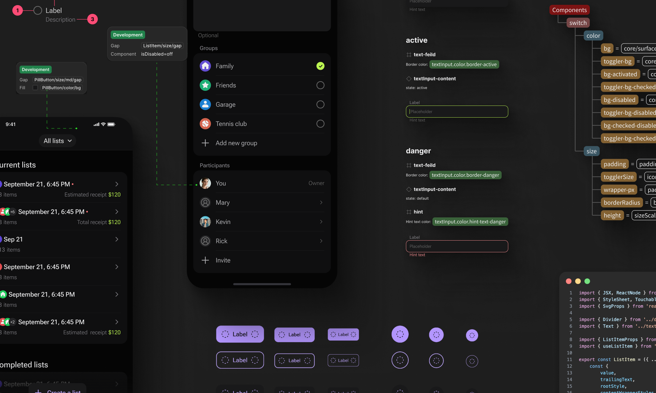 Design System for Building Mobile Applications