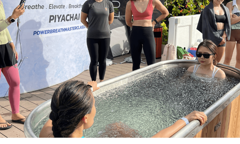 Guests at The Contrast Garden's Power Breath Masterclass with Piyachai Teo