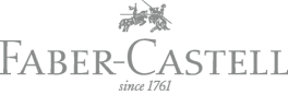 Faber-Castell company logo with two stylized knights on horseback above the text.