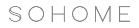 SOHOME brand logo text in uppercase letters.