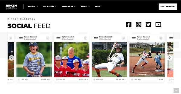 A social media feed integrated into a website