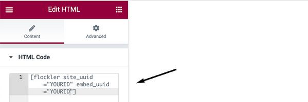 Add YouTube channel’s shortcode to the Elementor editor