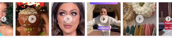 TikTok feed carousel for Target