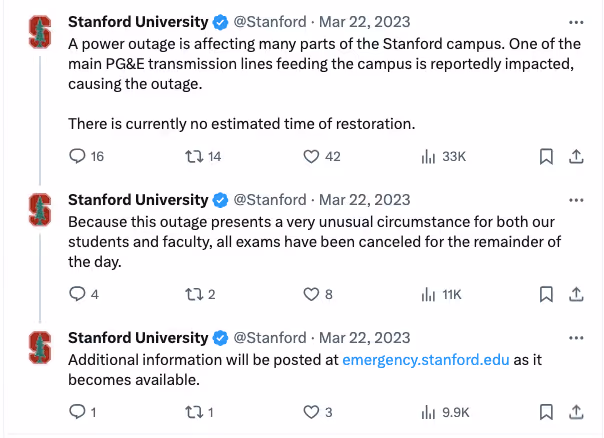 Example of social media crisis management 