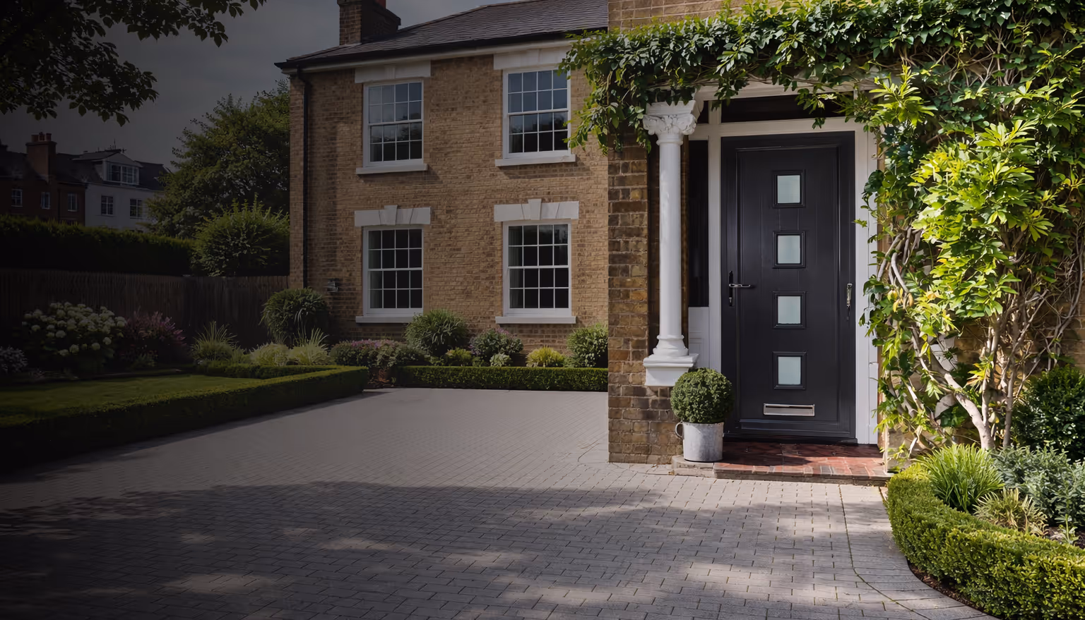 Modern home fitted with secure uPVC doors and windows