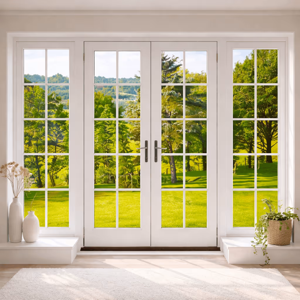 Interior of french door