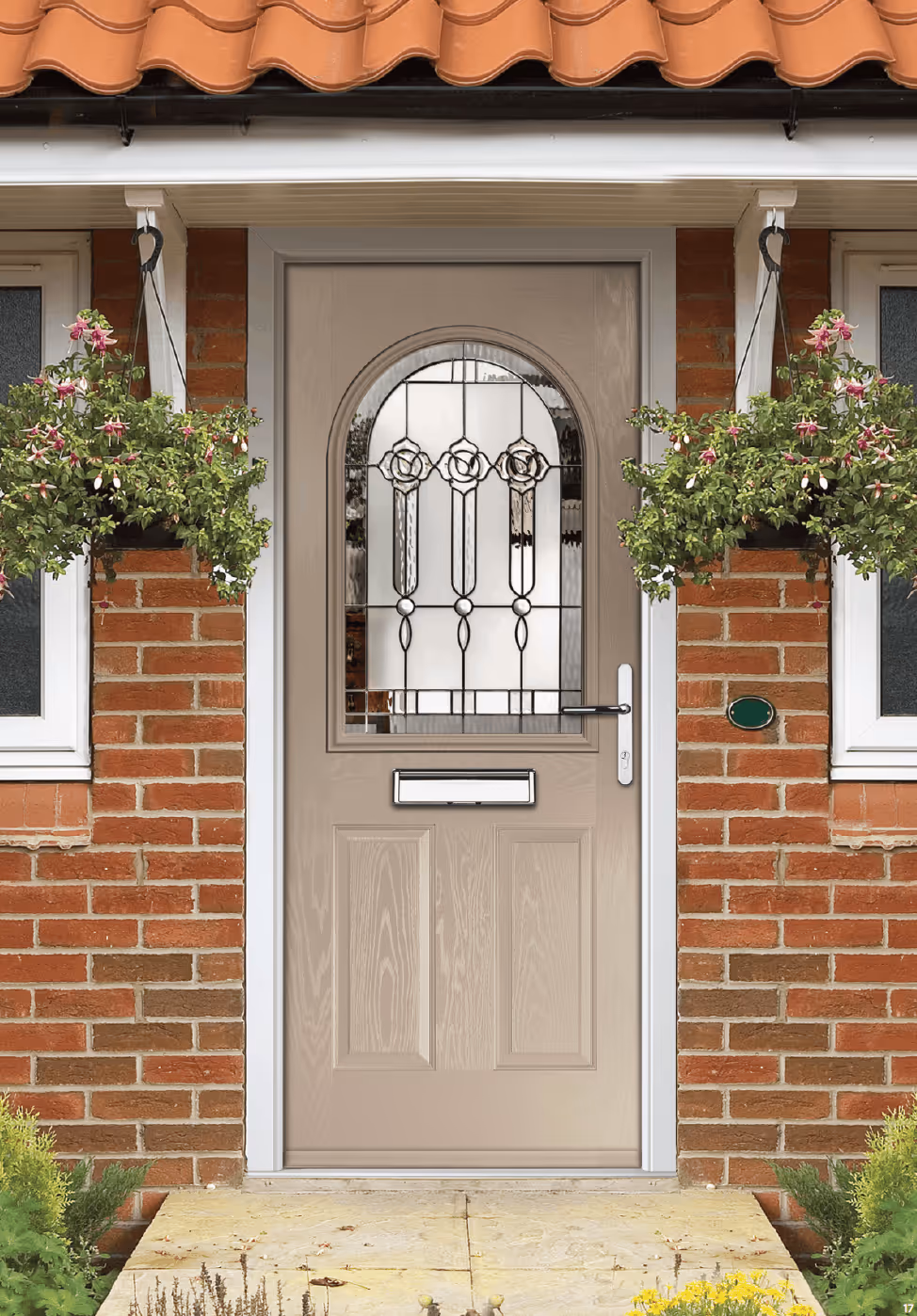 Image of a brown door