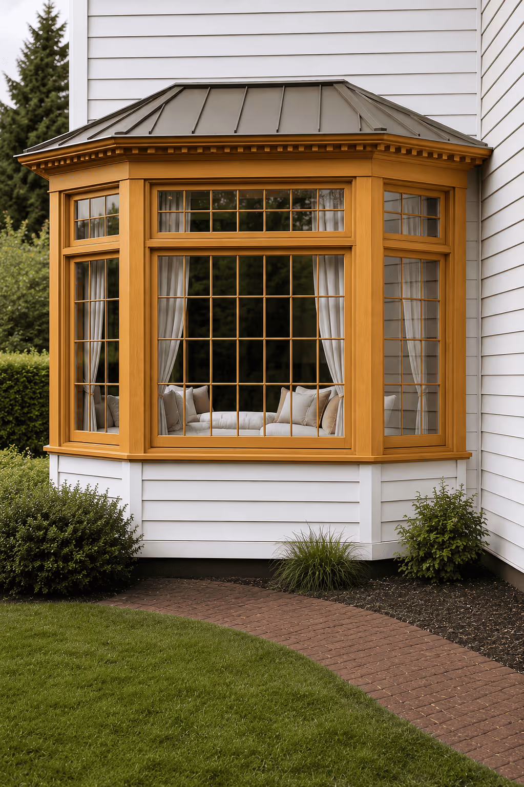 Irish Oak bay window colour option