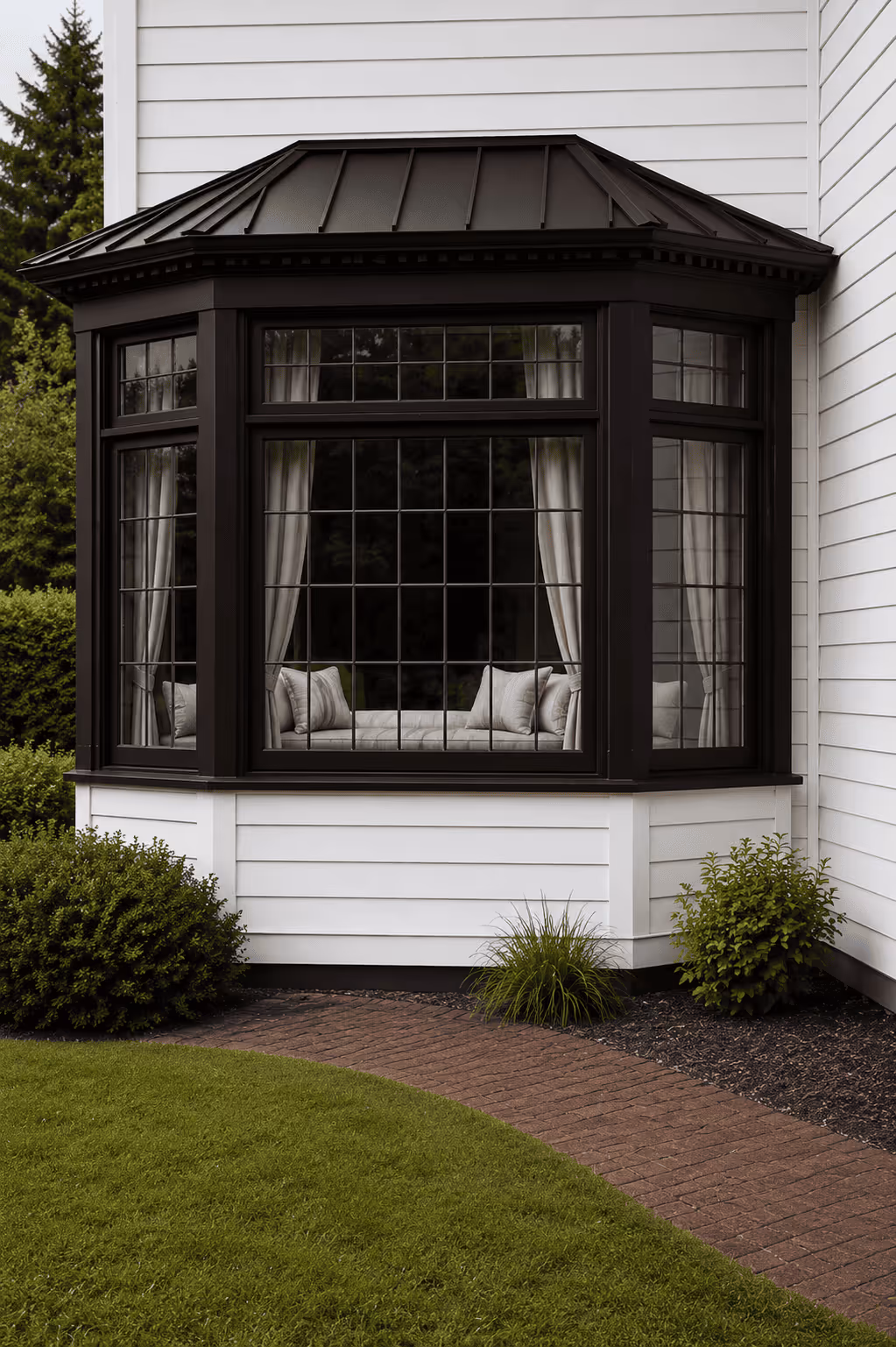 Black Brown bay window colour option