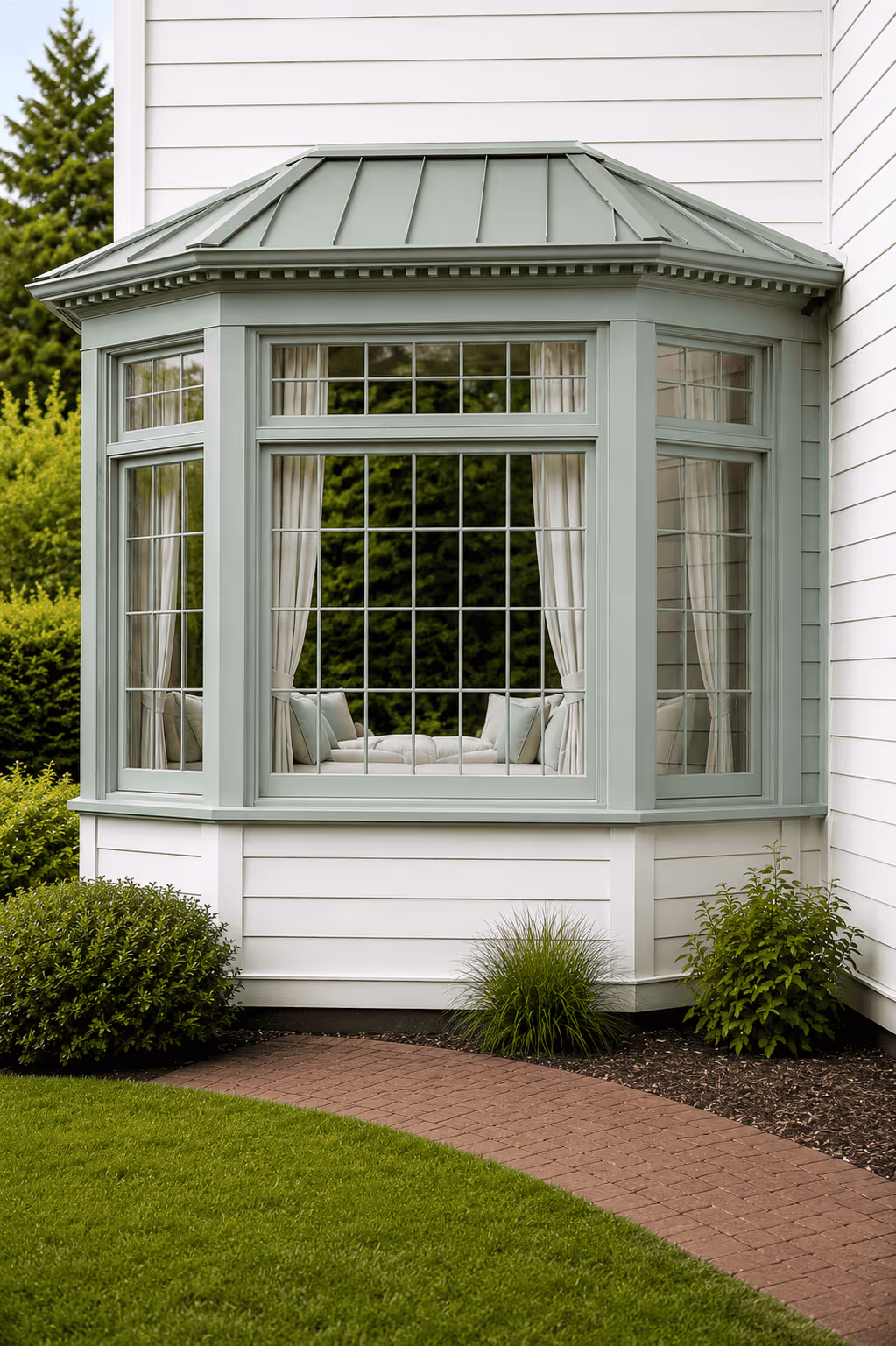 Chartwell Green bay window colour option