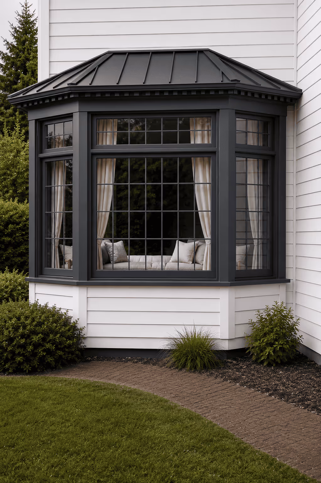Anthracite Grey casement window colour option