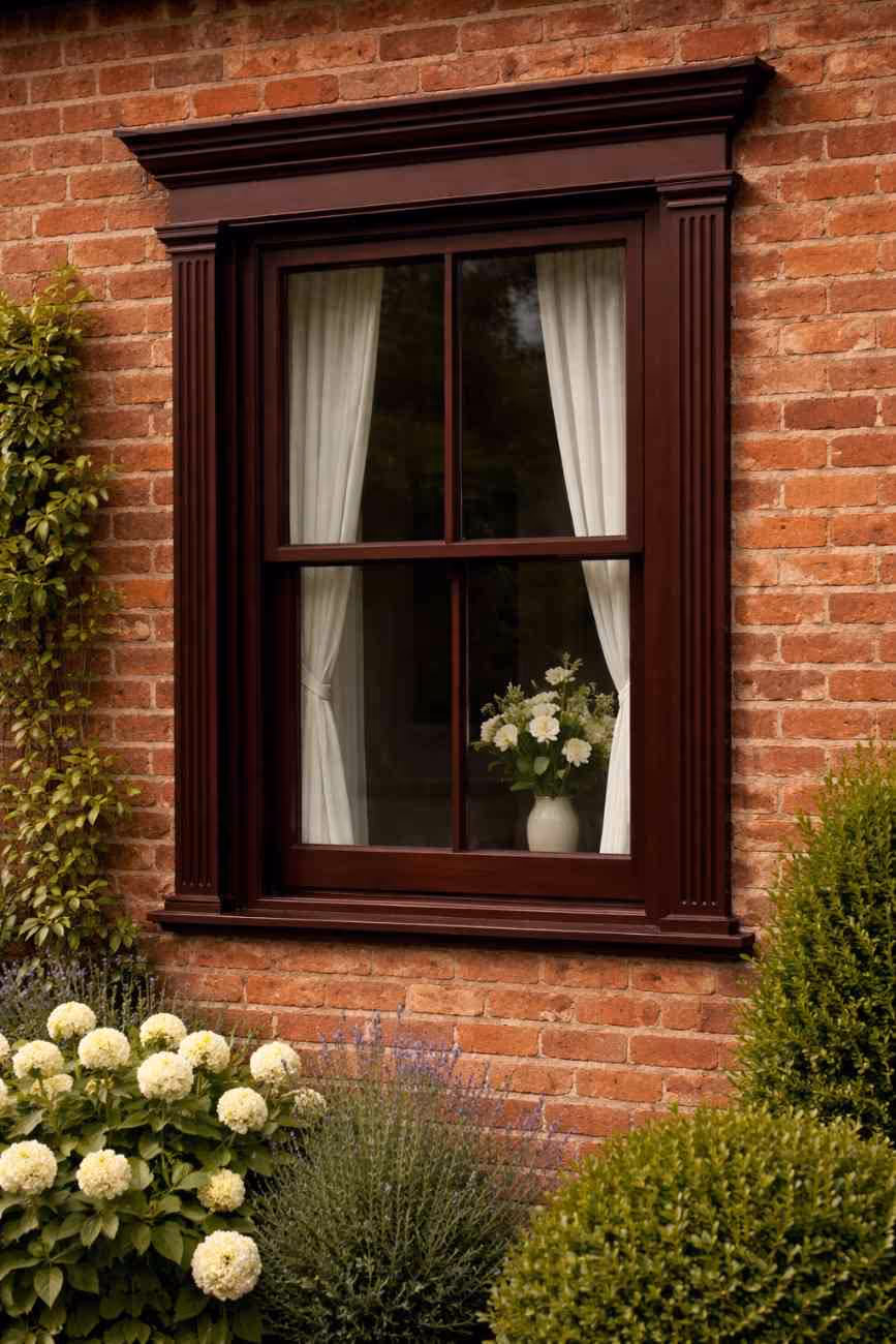 Rosewood window colour option
