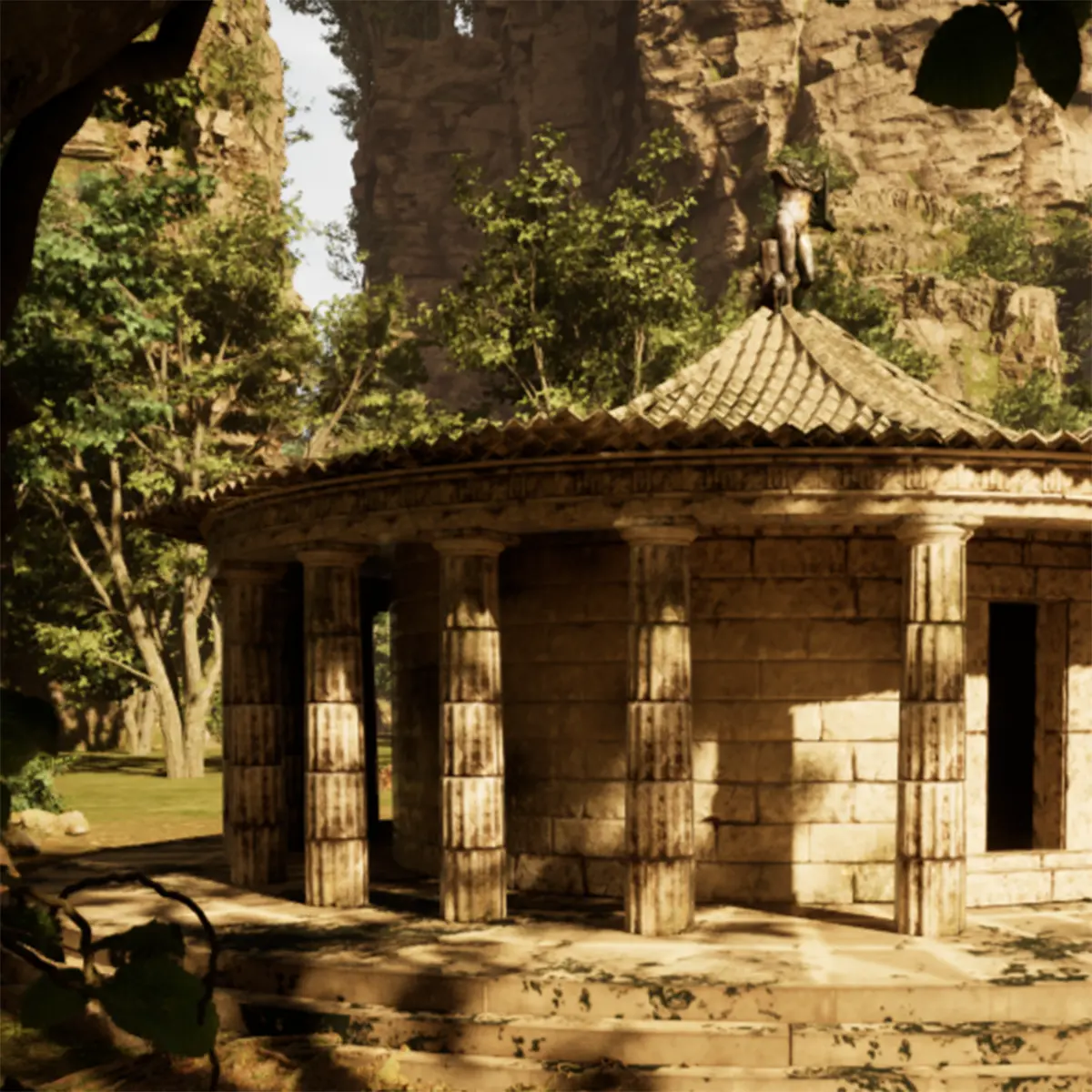 The Tholos, 3D environment visualisation by Tumi Mokopane
