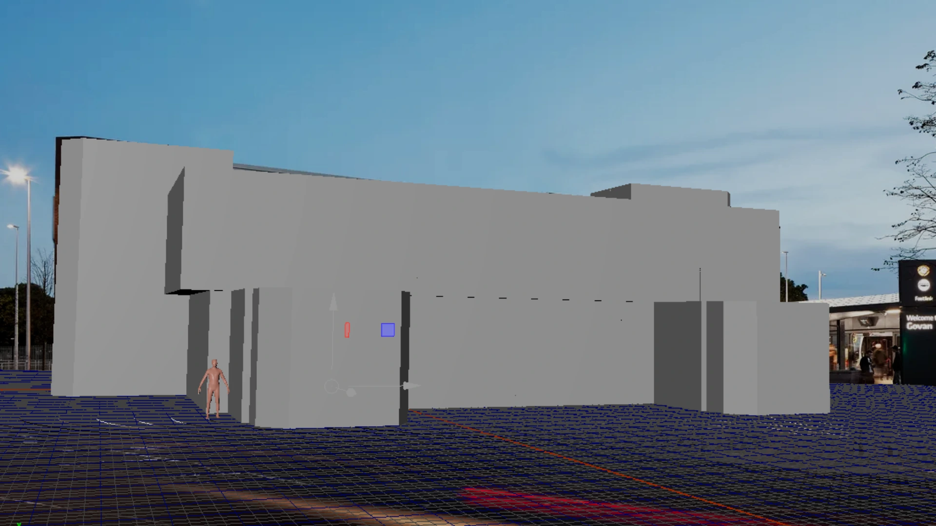 Detailed modelling of interchange architectural elements