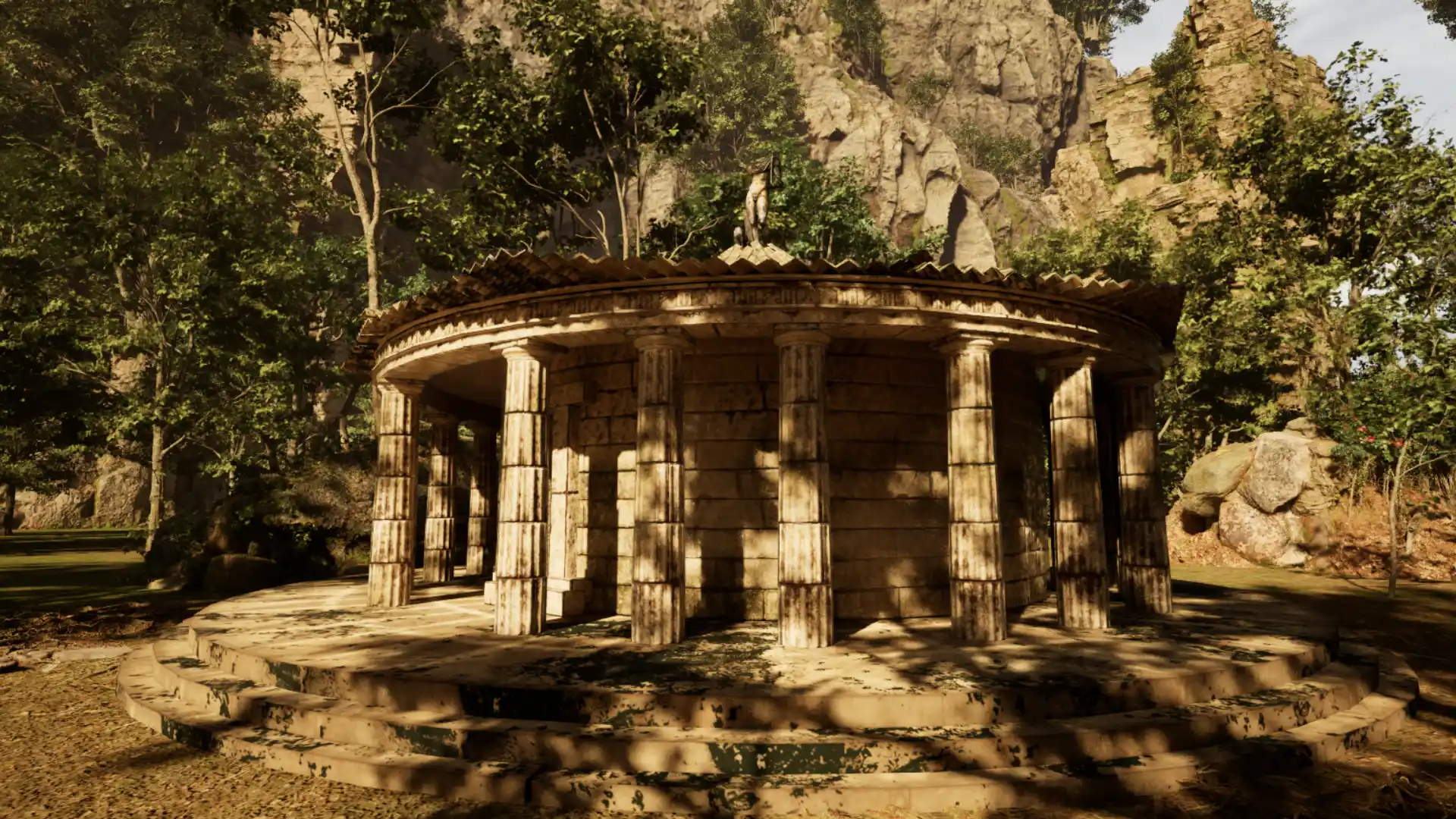 Tholos sanctuary environment, final composition